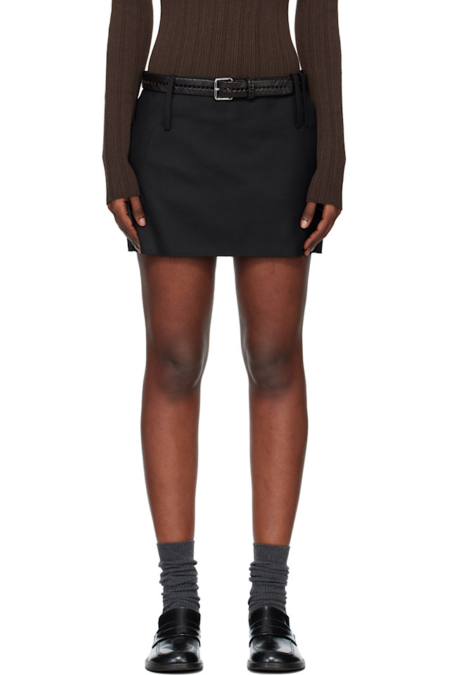 

Шорты-Юбка из рваной шерсти Tonywack, черный