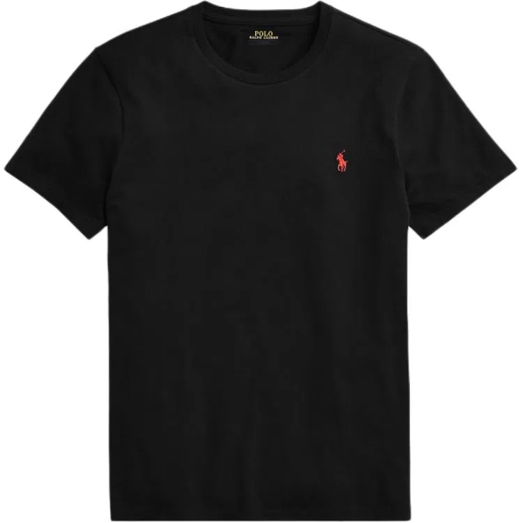 Футболка Polo Ralph Lauren Custom Slim Fit мужская черная