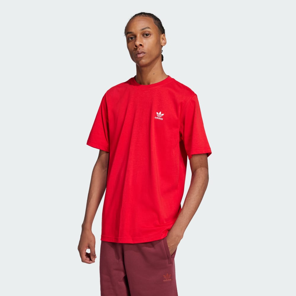 

Футболка Adidas Trefoil Essentials Tee, цвет Better Scarlet