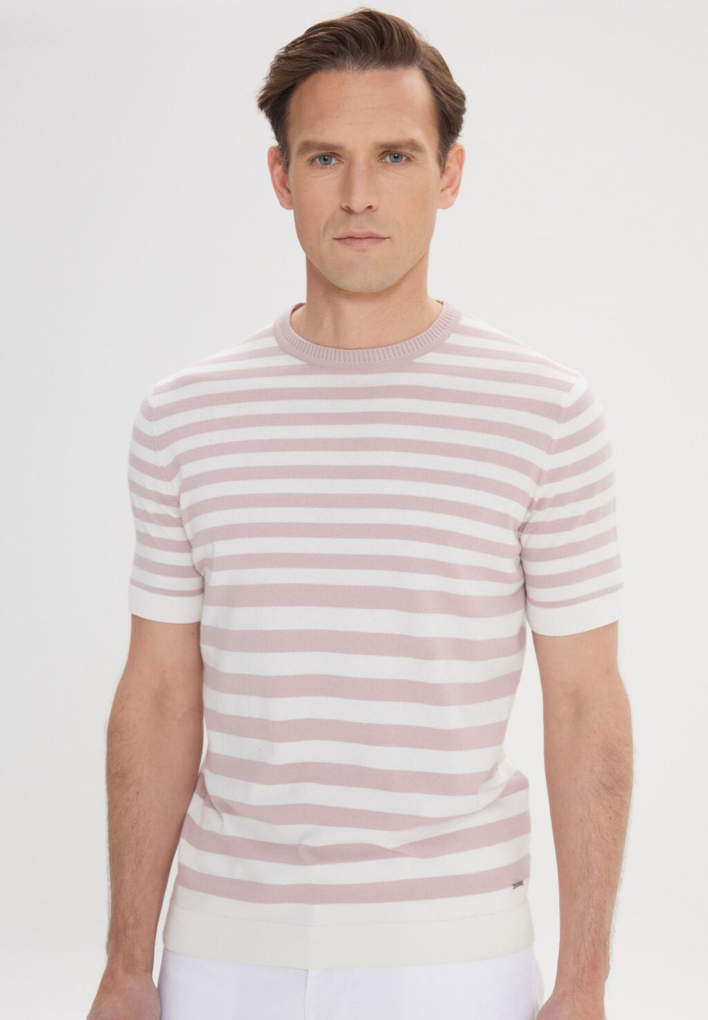 

Футболка с принтом O COLLAR AC&CO / ALTINYILDIZ CLASSICS, цвет Rose Gold-Coloured