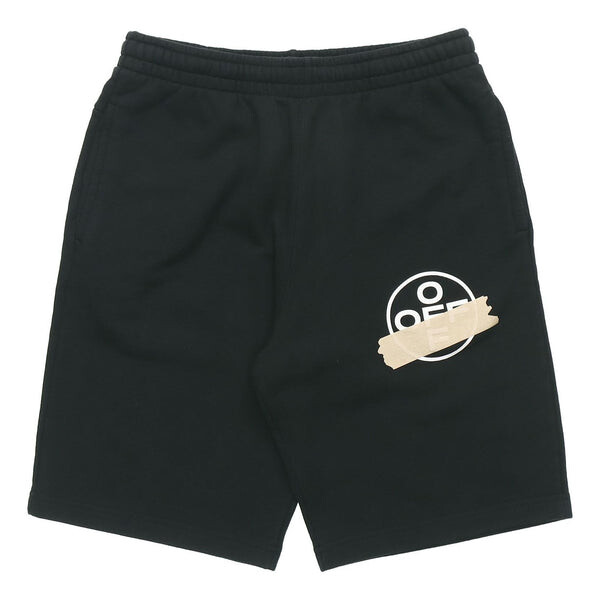 

Шорты c/o virgil abloh men's black tape arrows sweatshorts Off-White, черный