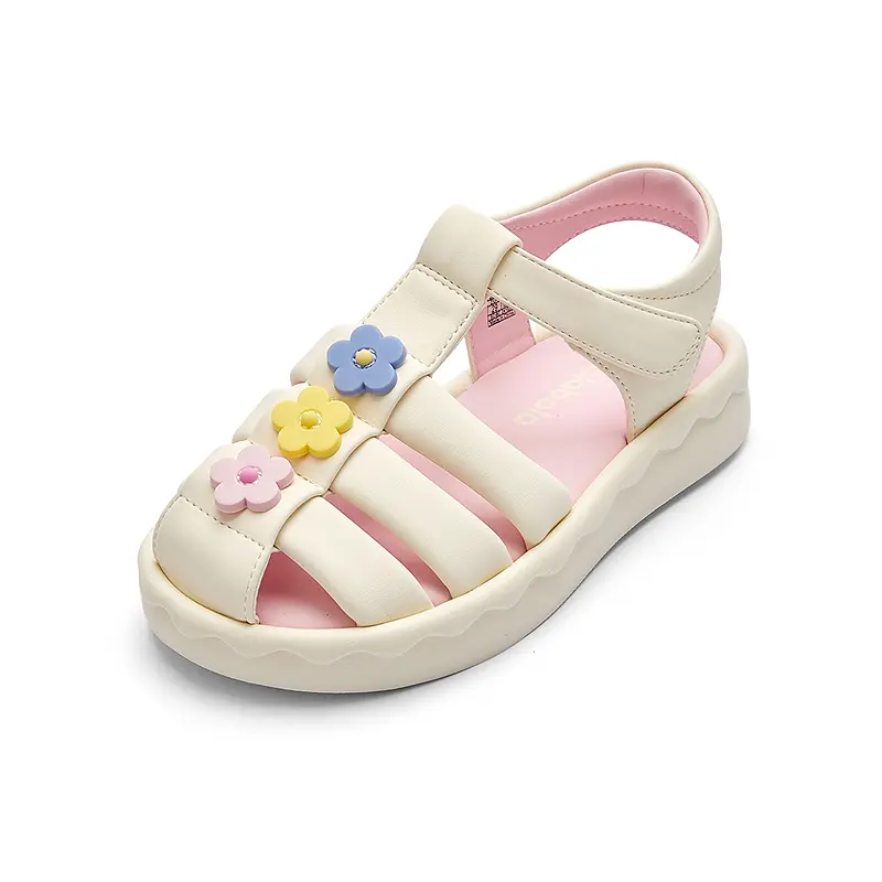 BALABALA Повседневные детские сандалии Puff Series Slip Resistant Abrasion Resistant Low top ecru — фото 4