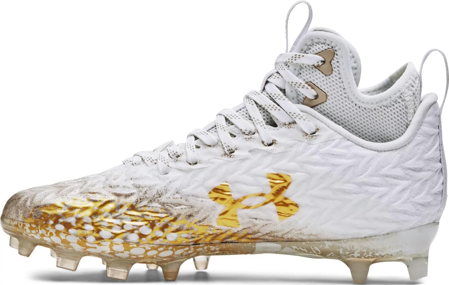 

Футбольные бутсы Under Armour женские Spotlight Clone MC, White/Metallic Faded Gold