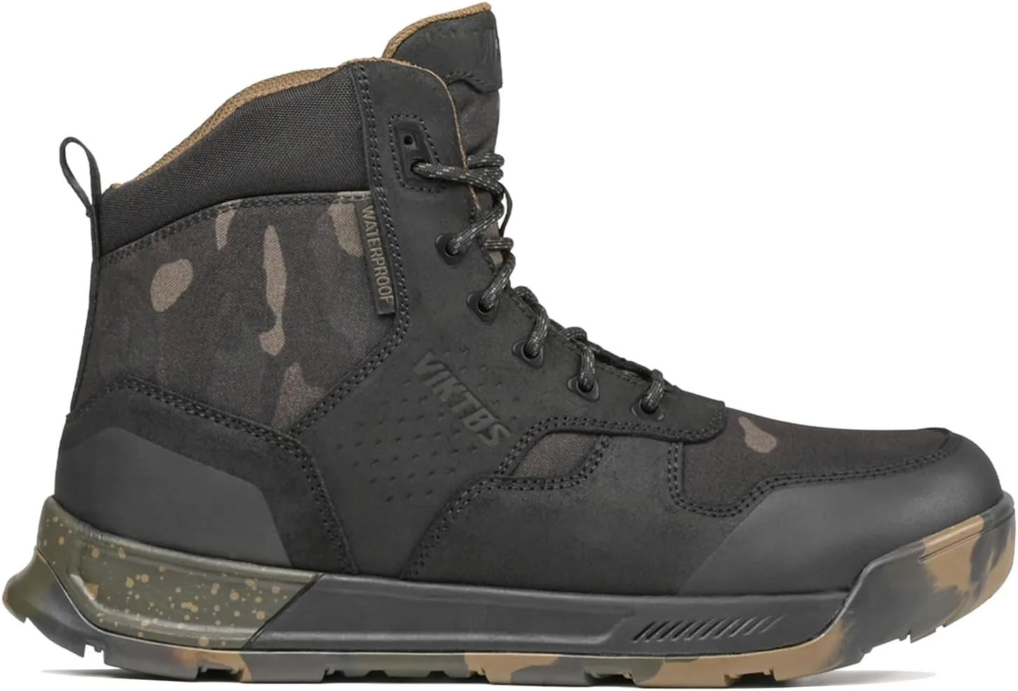 

Мужские походные ботинки VIKTOS с высокой 6-дюймовой подошвой, прочные, противоскользящие, дышащие, надежные, водонепроницаемые и устойчивые к погодным условиям, черный