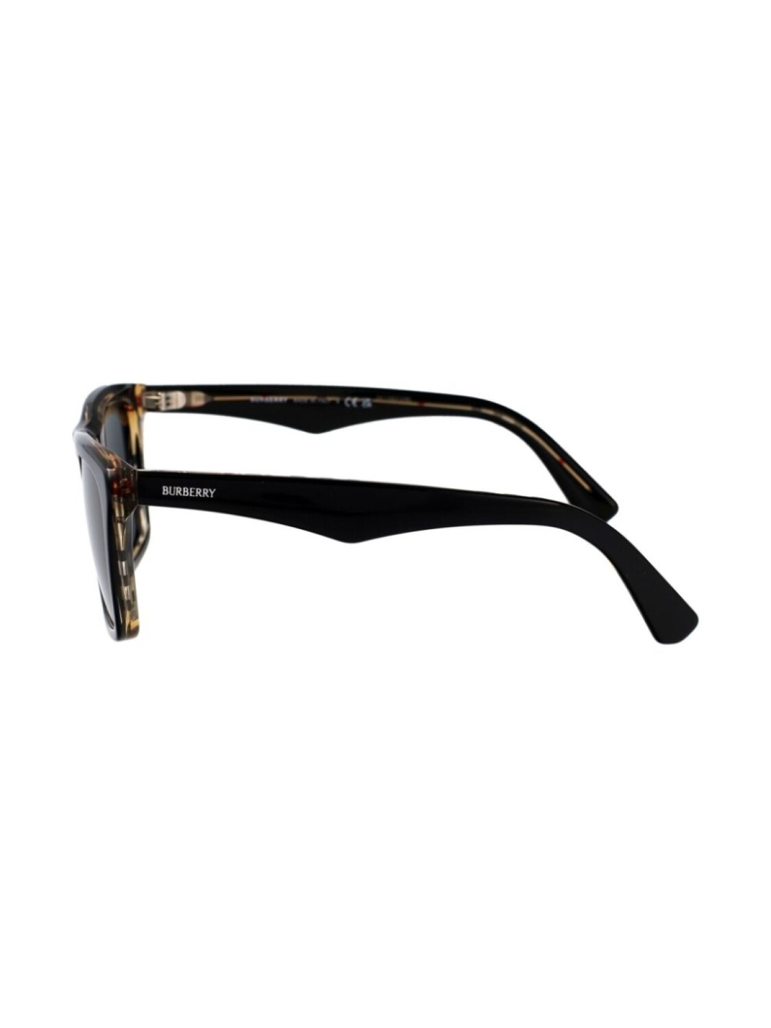 Солнцезащитные очки в винтажном стиле с клетчатым узором Burberry Eyewear, черный — фото 3