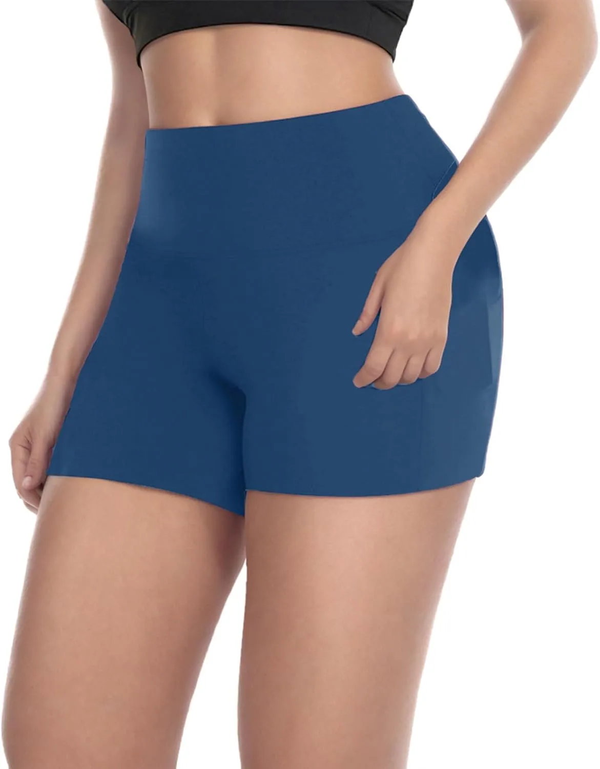 

Бермуды для женщин с эффектом коррекции фигуры, Plus Size, высокие, с карманами maisdgop