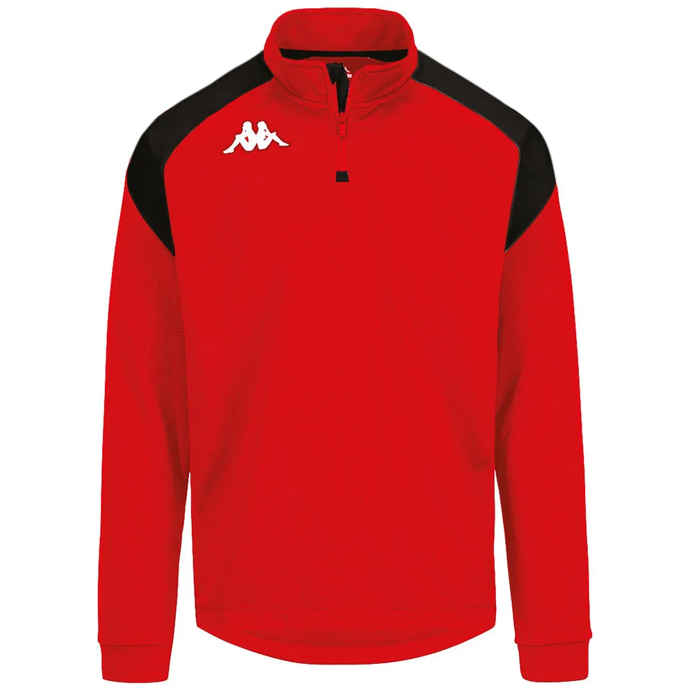 

Толстовка Kappa Lovato half zip, красный
