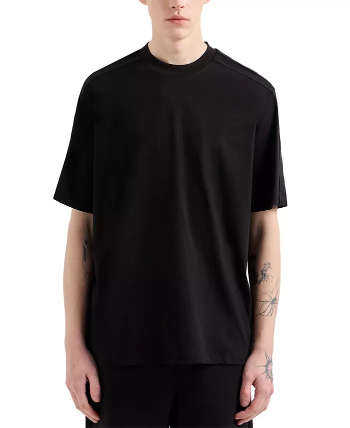 

Мужская футболка Regular-Fit с логотипом и контрастной лентой A|X Armani Exchange, черный