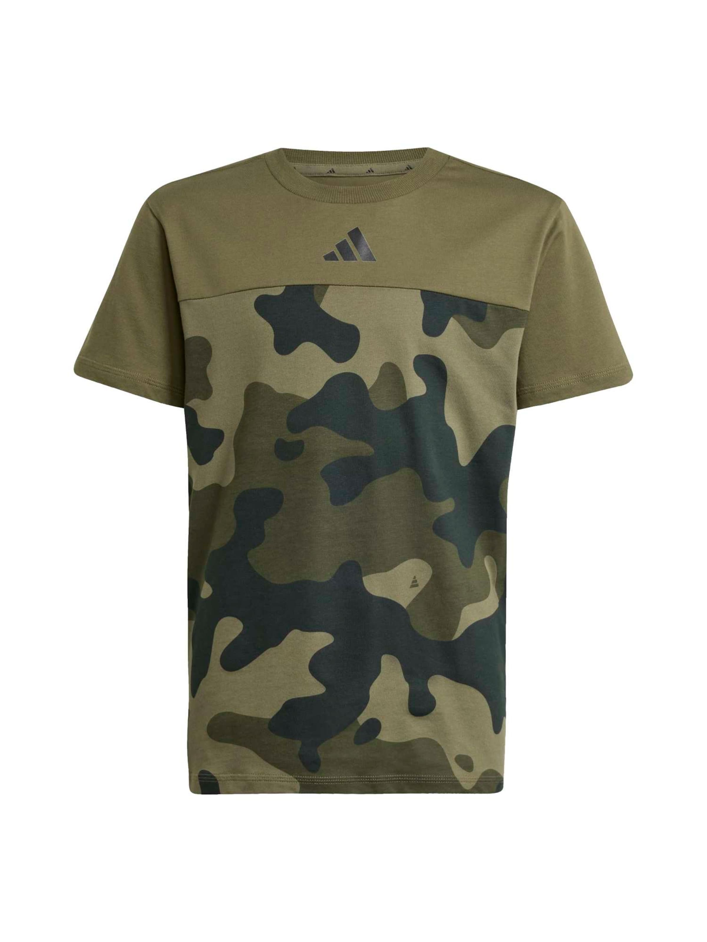 

Adidas Sportswear Футболка Performance 'Seasonal Essentials' цвета хаки, оливковый