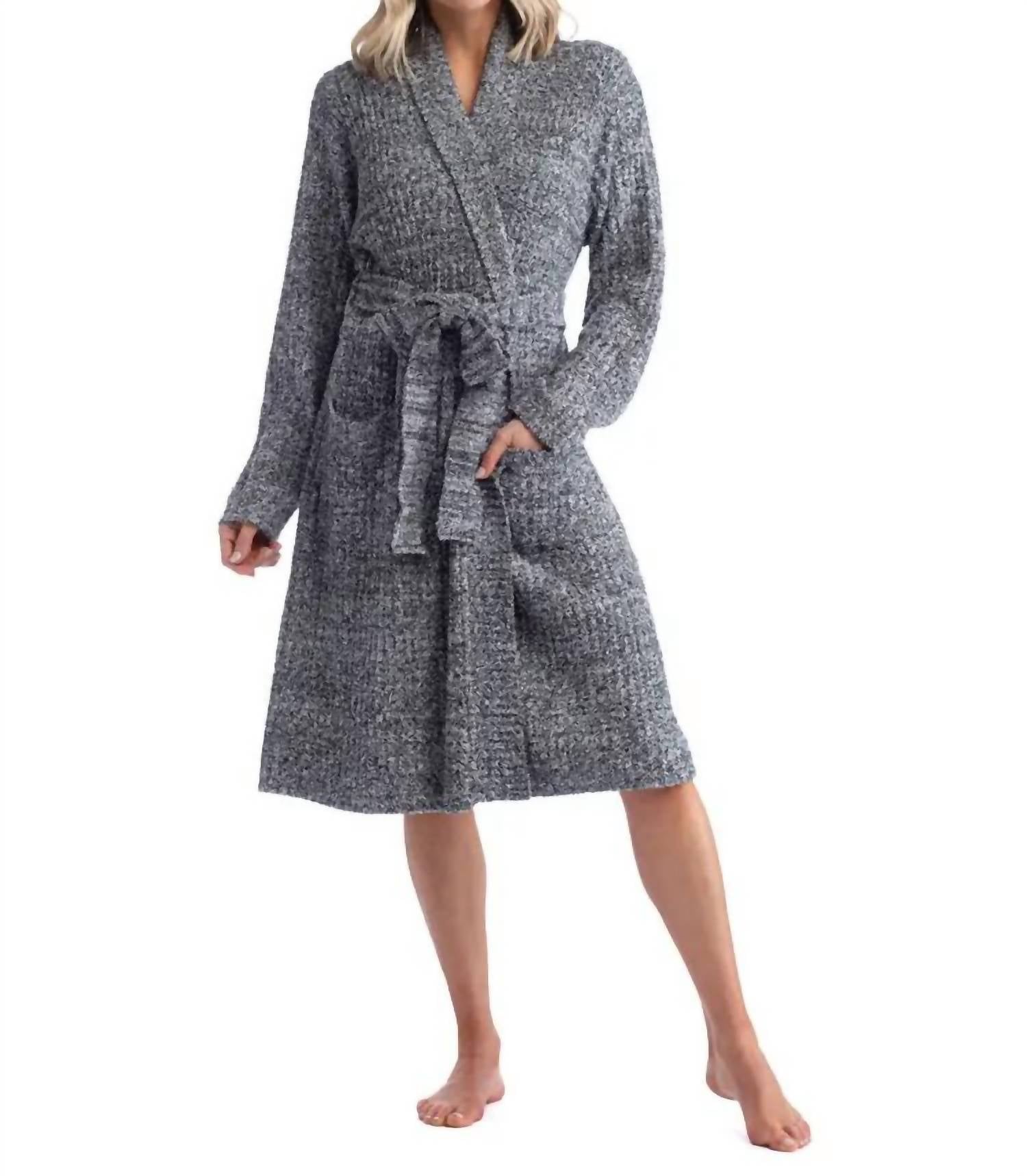 

Халат Marshmallow Rib в цвете Heather Black SOFTiES