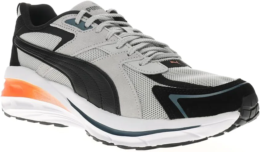 Мужские кожаные кроссовки Puma Hypnotic, светло-серый/черный/серый — фото 4
