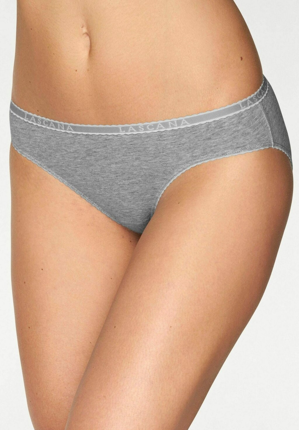 

Трусы 4 PACK LASCANA, цвет grau meliert/creme