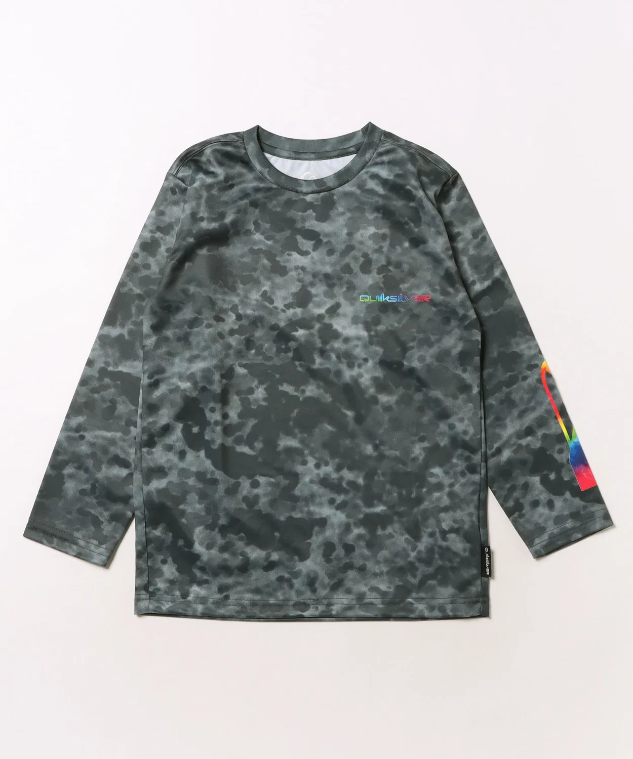 Футболка с длинным рукавом Quiksilver Holmes Youth UPF50+ быстросохнущая, цвет чёрный