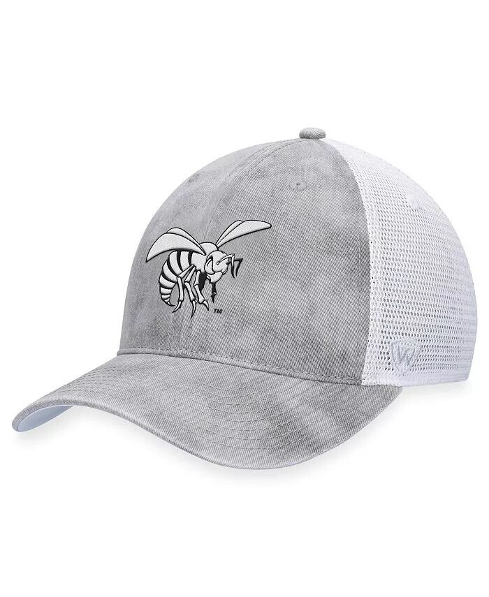 

Мужская серо-белая регулируемая кепка Trucker Slate Alabama State Hornets Top of the World