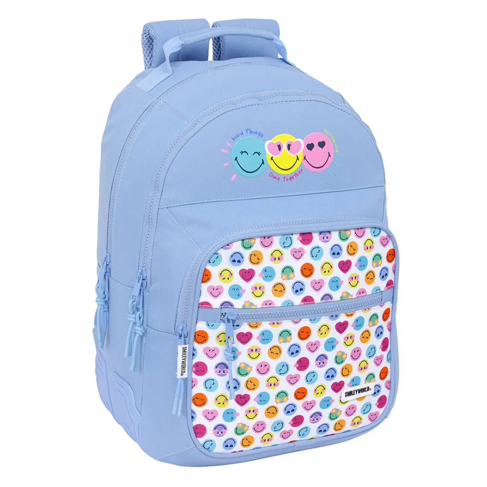 

Рюкзак Safta 612481773 Smiley World Joyful 20L 27x33x10 см, синий