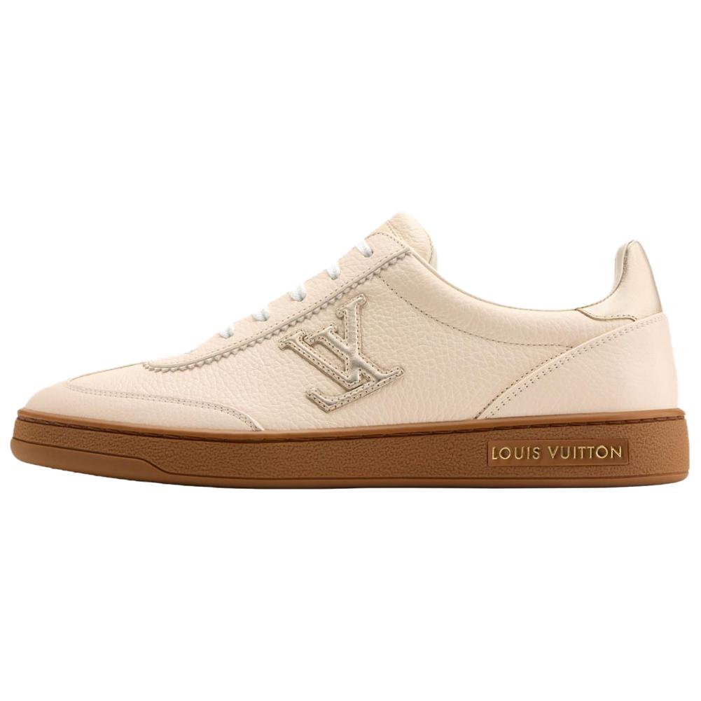 Женские скейтерские кеды low top frontrow beige LOUIS VUITTON, бежевый — фото 3