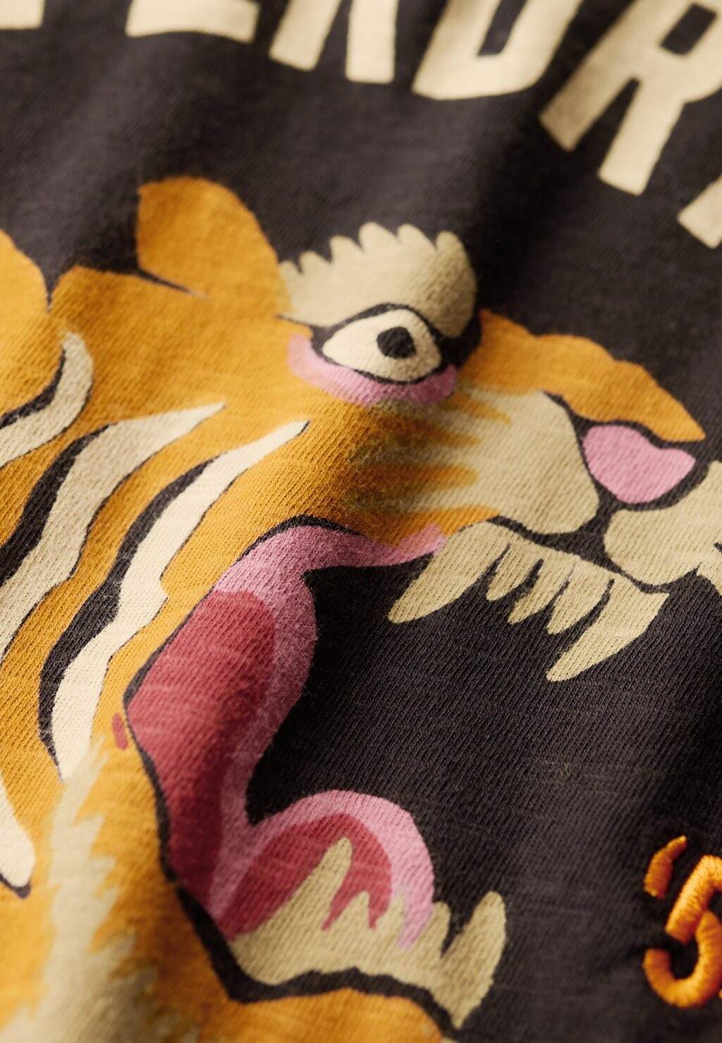 

Футболка с принтом WORKWEAR EMBROIDER POCKET Superdry, черный