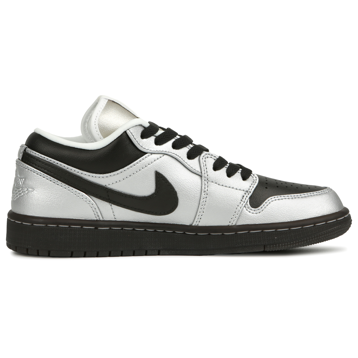 Jordan Кроссовки баскетбольные низкие Unisex Silver с амортизацией Air 1 в винтажном стиле — фото 4