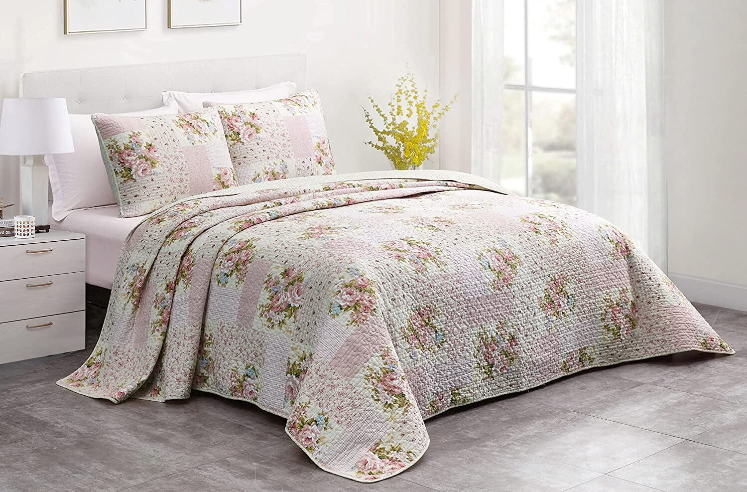 

Комплект постельного белья из 3 предметов размер «queen-size» Chezmoi, розовый