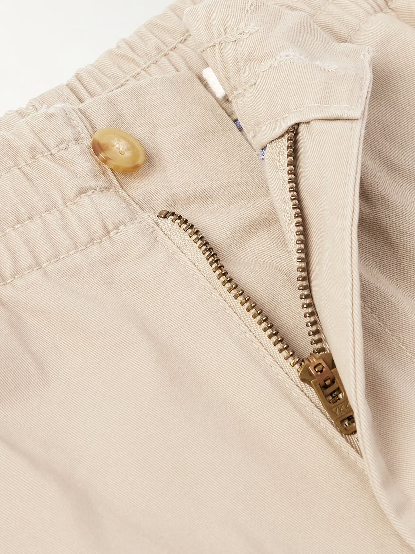 Шорты из эластичного хлопкового твила POLO RALPH LAUREN, нейтральный — фото 2
