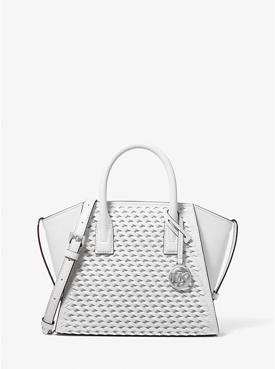 

Маленькая плетеная сумка Avril Michael Kors, белый