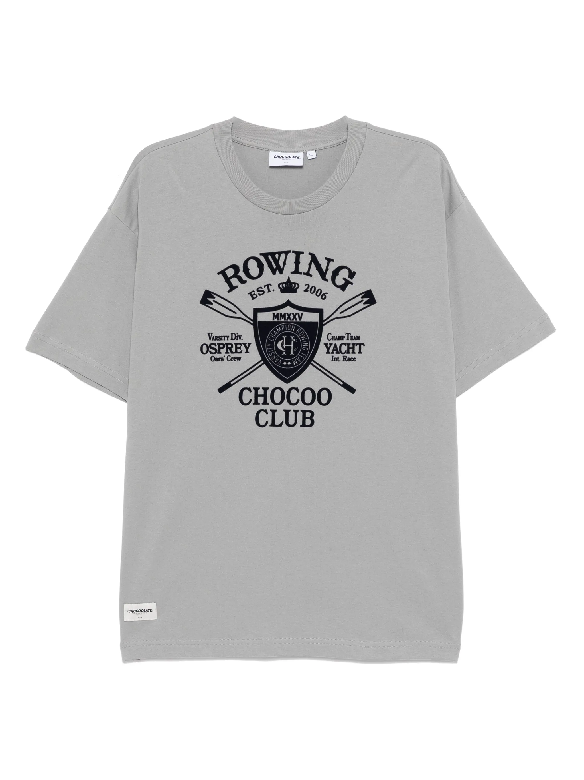 

Футболка с тиснением Chocoolate, серый