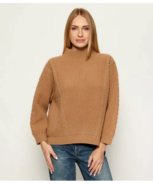 

Шерстяная полуводолазка Regular fit Weekend Maxmara, бежевый