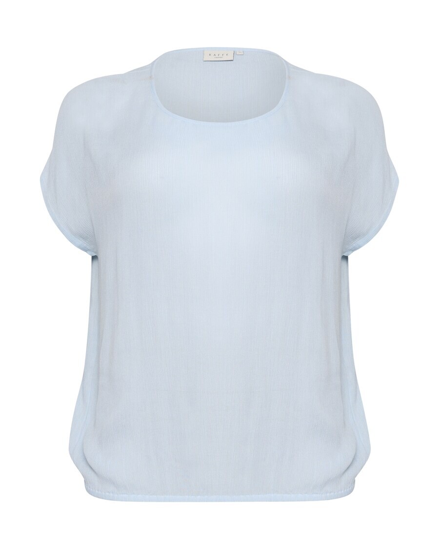 

Блузка с коротким рукавом KAFFE CURVE Blouse Ami, светло-синий