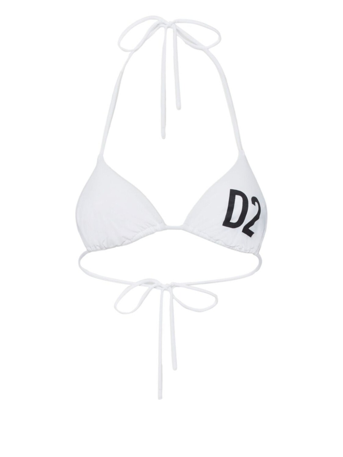 

DSQUARED2 топ бикини с логотипом, белый