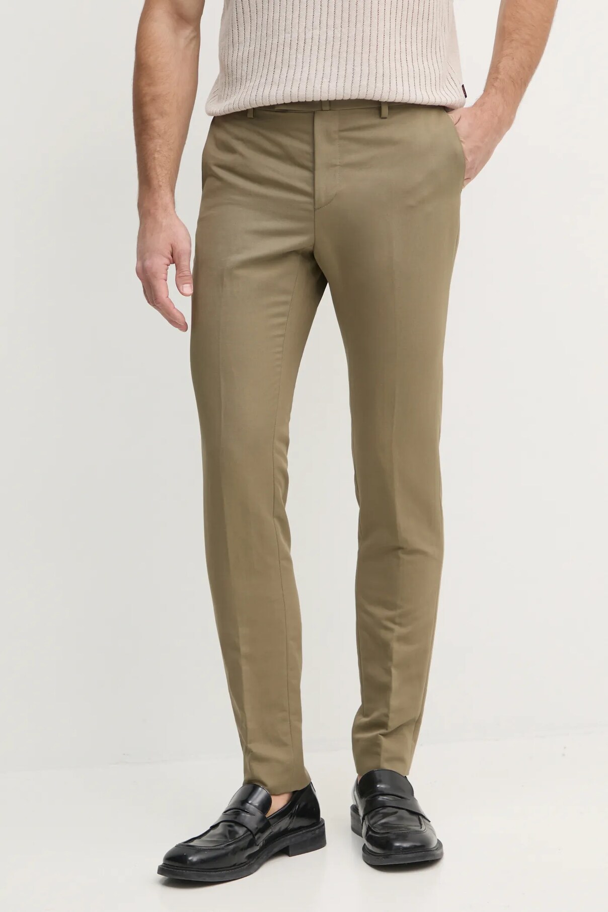 

Брюки из льняной смеси Hackett London, зеленый