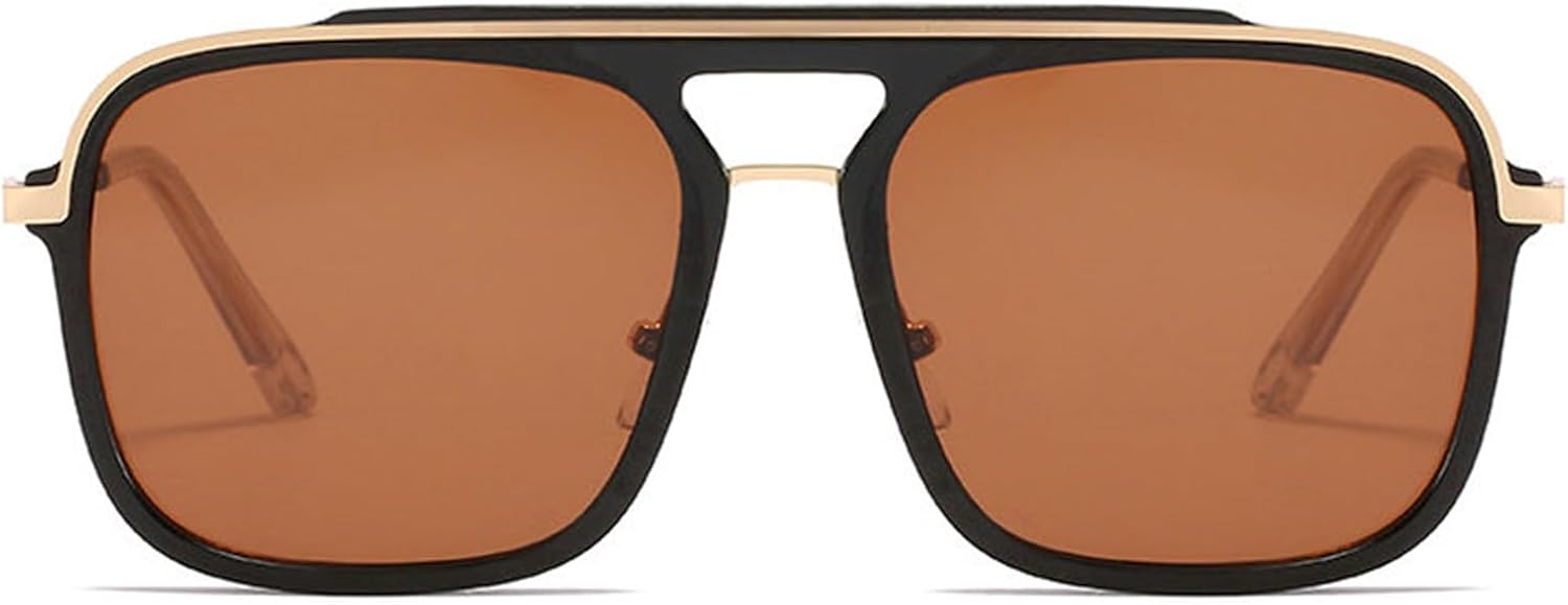 

Солнцезащитные очки Helena Pilot для мужчин, ретро-очки с градиентным переходом цвета, мужские модные квадратные солнцезащитные очки, женские модные очки с защитой от УФ-излучения UV400, C4