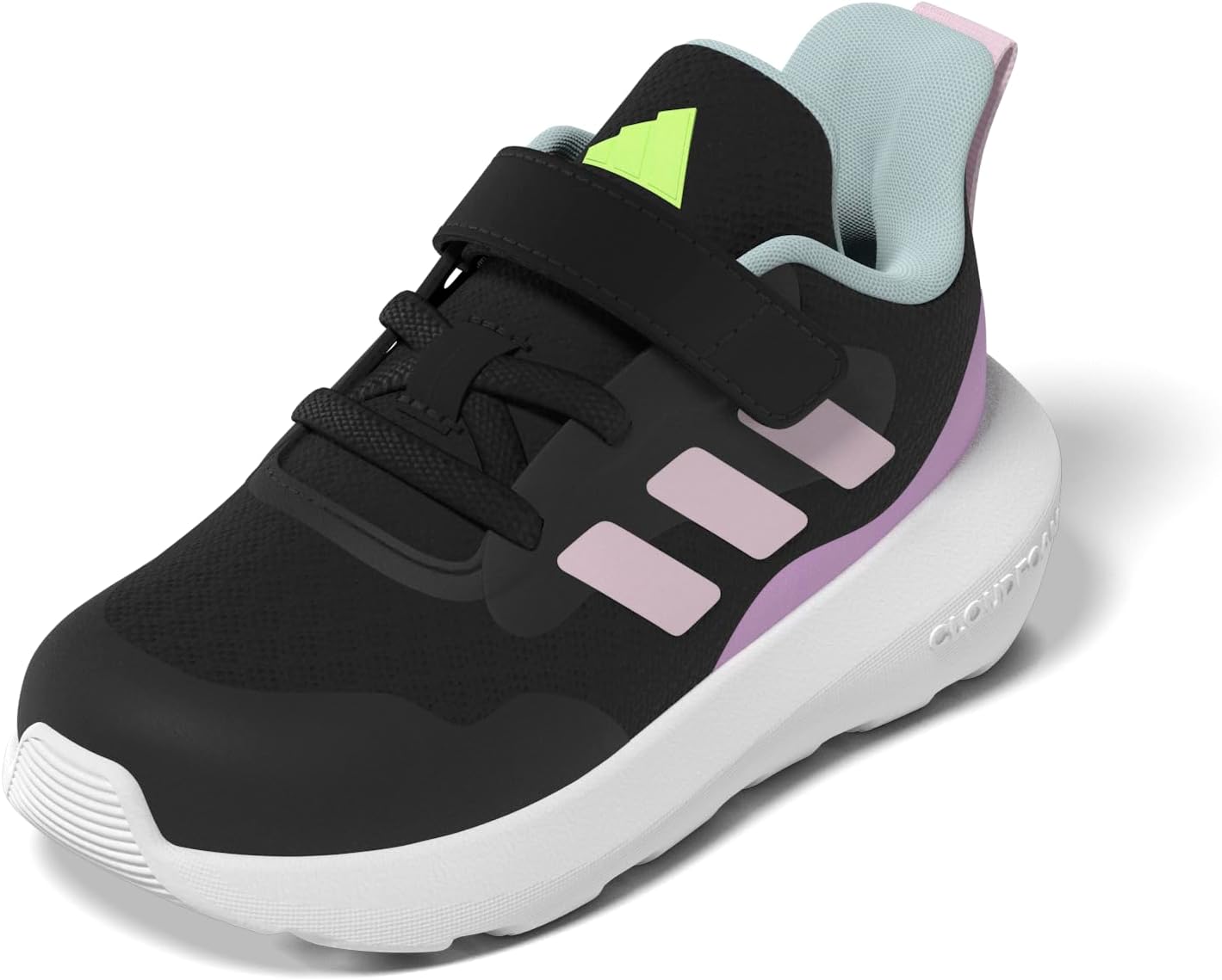 

Кроссовки Adidas Unisex-Child Fortarun 2.0 для бега, черный/розовый/лиловый