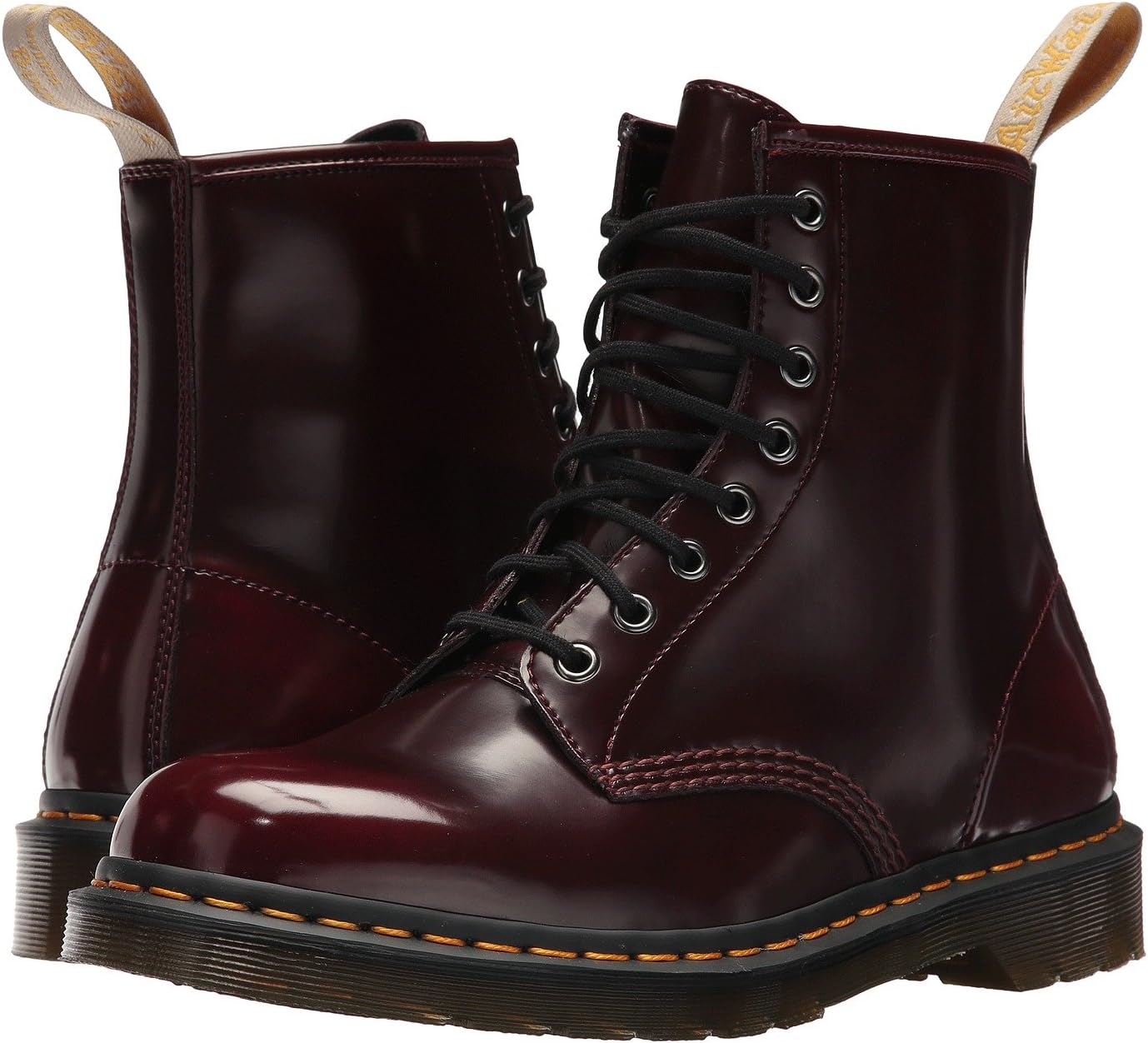 

Ботинки на шнуровке 1460 Vegan 8-Eye Boot Dr. Martens, цвет Cherry Red Cambridge Brush