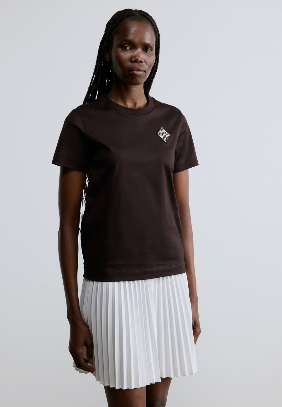 Футболка Lacoste Basic T-shirt, Buffle/Brown, Хлопок, Коричневая