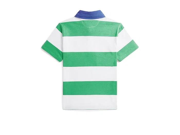 Рубашка регби поло с полосками хлопок Polo Ralph Lauren Kids, Blue/White — фото 2