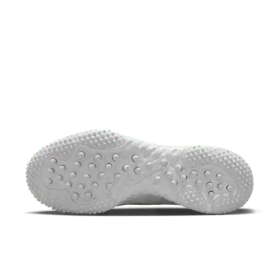 Кроссовки Nike Huarache 9 Elite TF LAX Lacrosse Shoes, цвет White/White/Metallic Vivid Gold — фото 2
