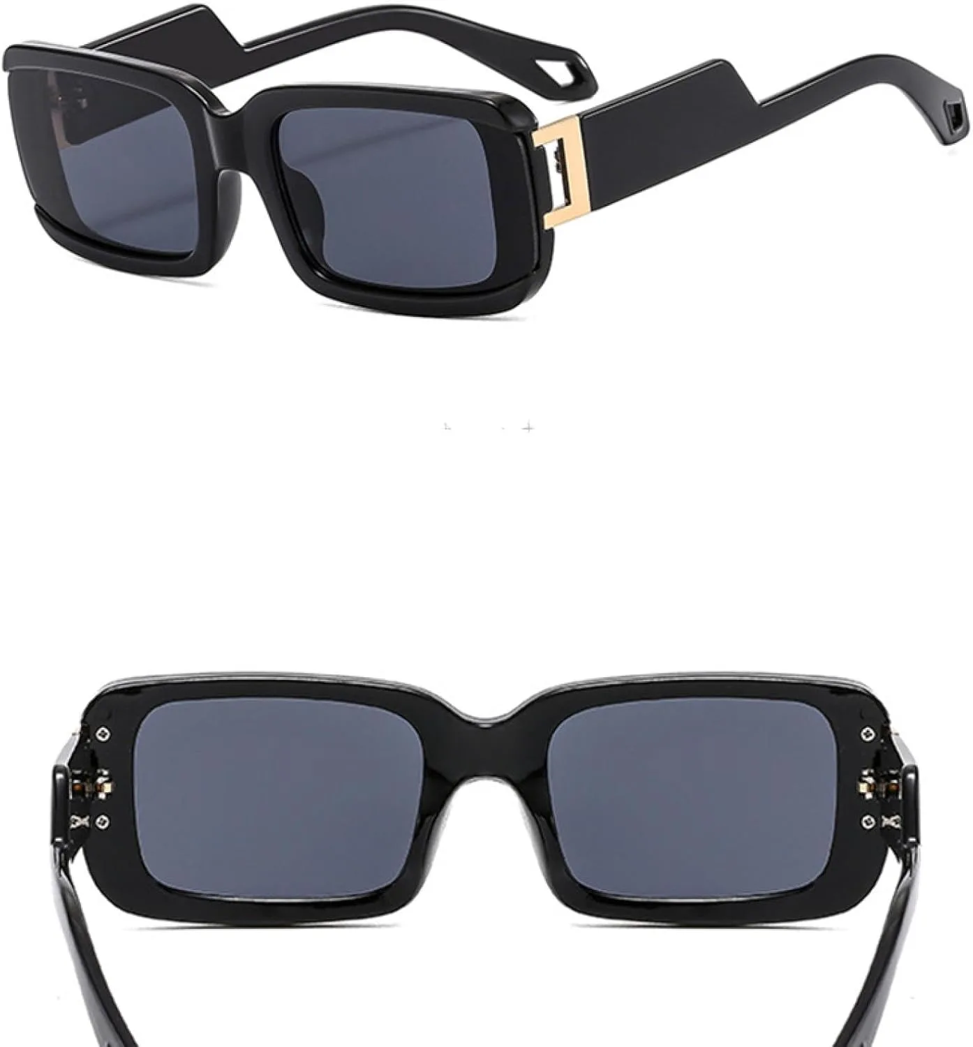 

Винтажные модные солнцезащитные очки с градиентным переходом цвета, унисекс, леопардовый принт, панк-стиль, трендовые очки для мужчин и женщин TKKTLLT, Blue-lightgray