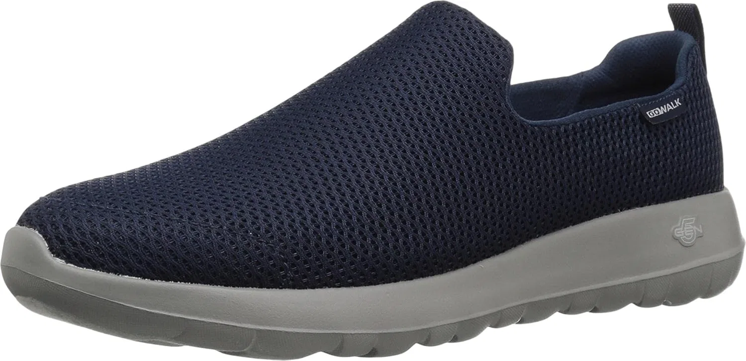 Мужские кроссовки Skechers Go Walk Max-Athletic Air Mesh Slip On для ходьбы, Navy Grey