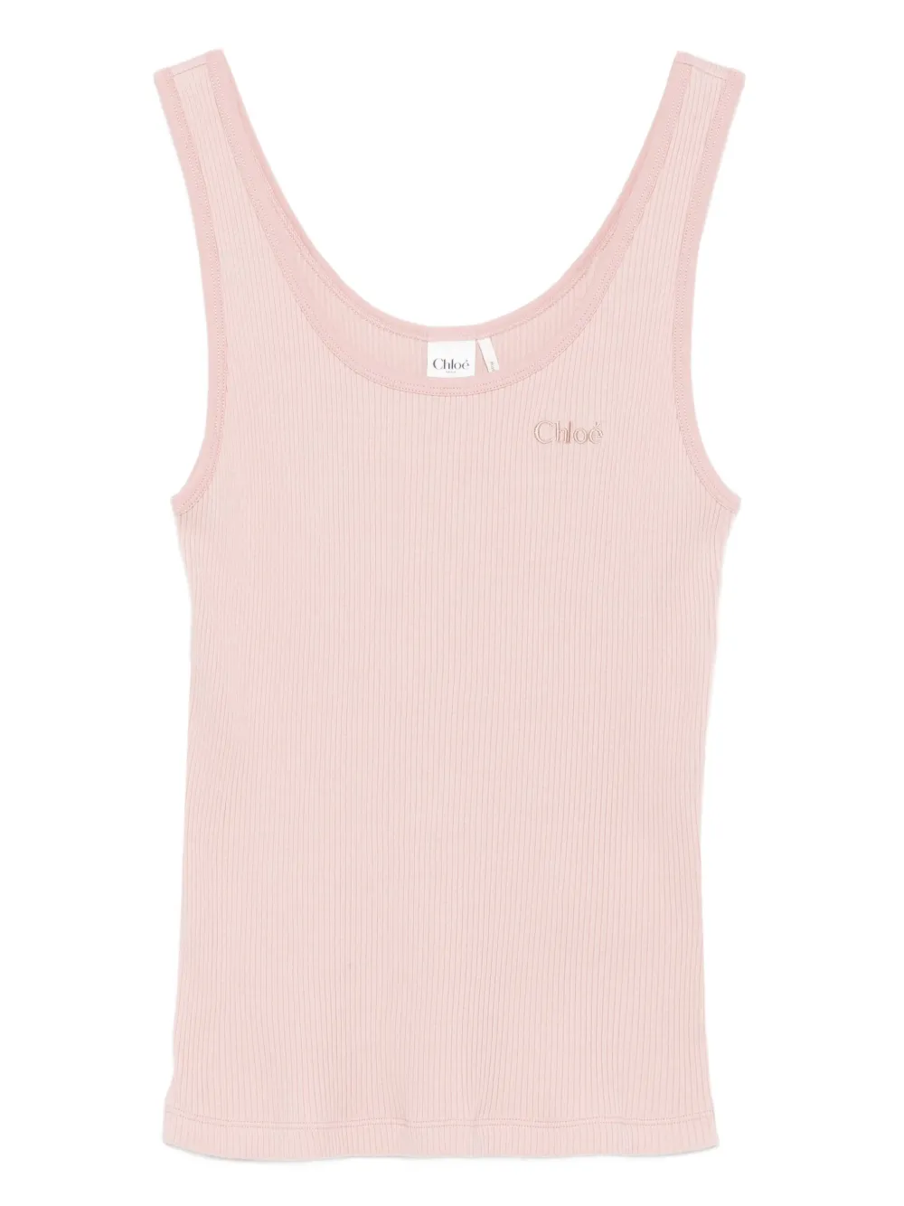 

Топ с вышитым логотипом CHLOÉ, розовый