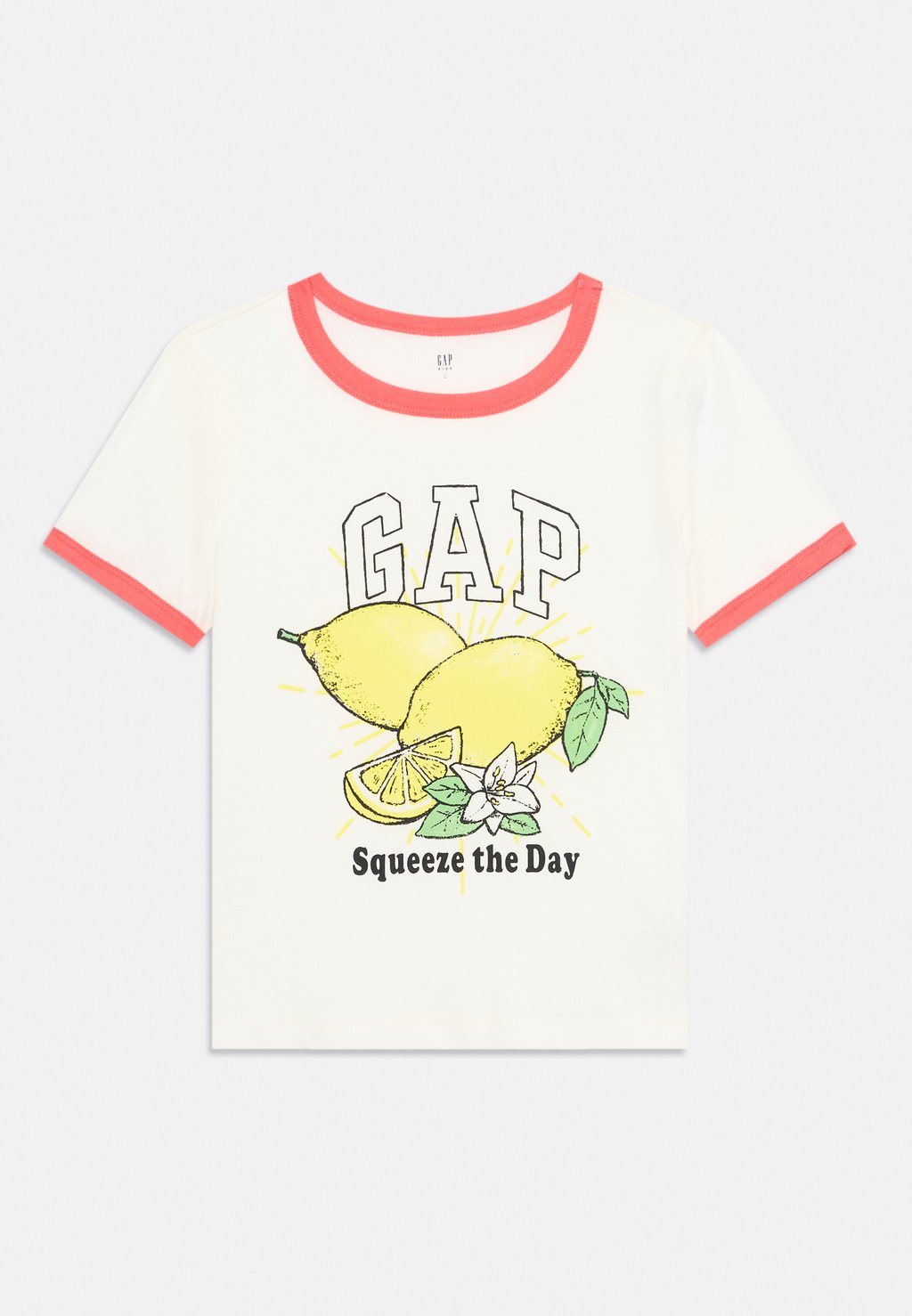 

Футболка с принтом LOGO VALUE GIRLS GAP, коралловый