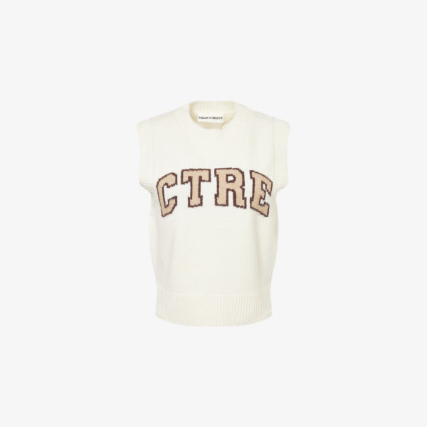 

Вязаный жилет Ctre-Intarsia The Couture Club, белый