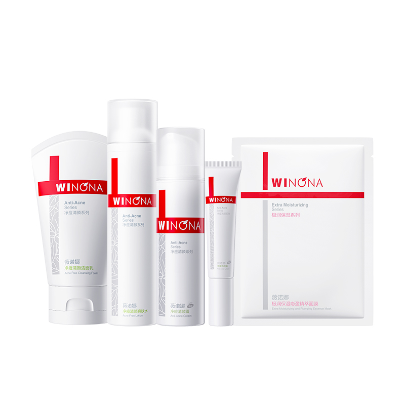 

Набор для ухода за кожей против акне и для сияния Winona, [5 Pcs]Acne-Fighting Cleansing Lotion Sets