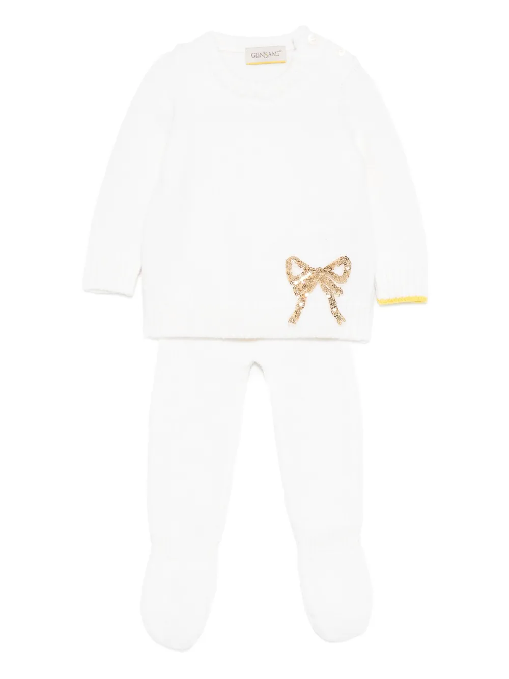 

Комплект боди с украшением из пайеток Gensami kids, белый