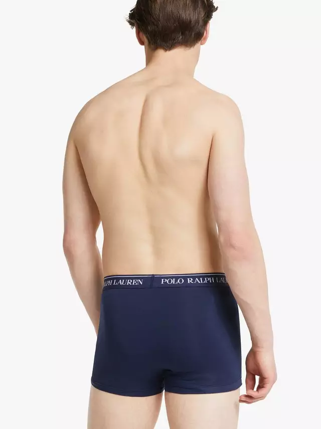 Трусы Ralph Lauren Polo Ralph Lauren Contrast Waistband 3 шт, синий — фото 3