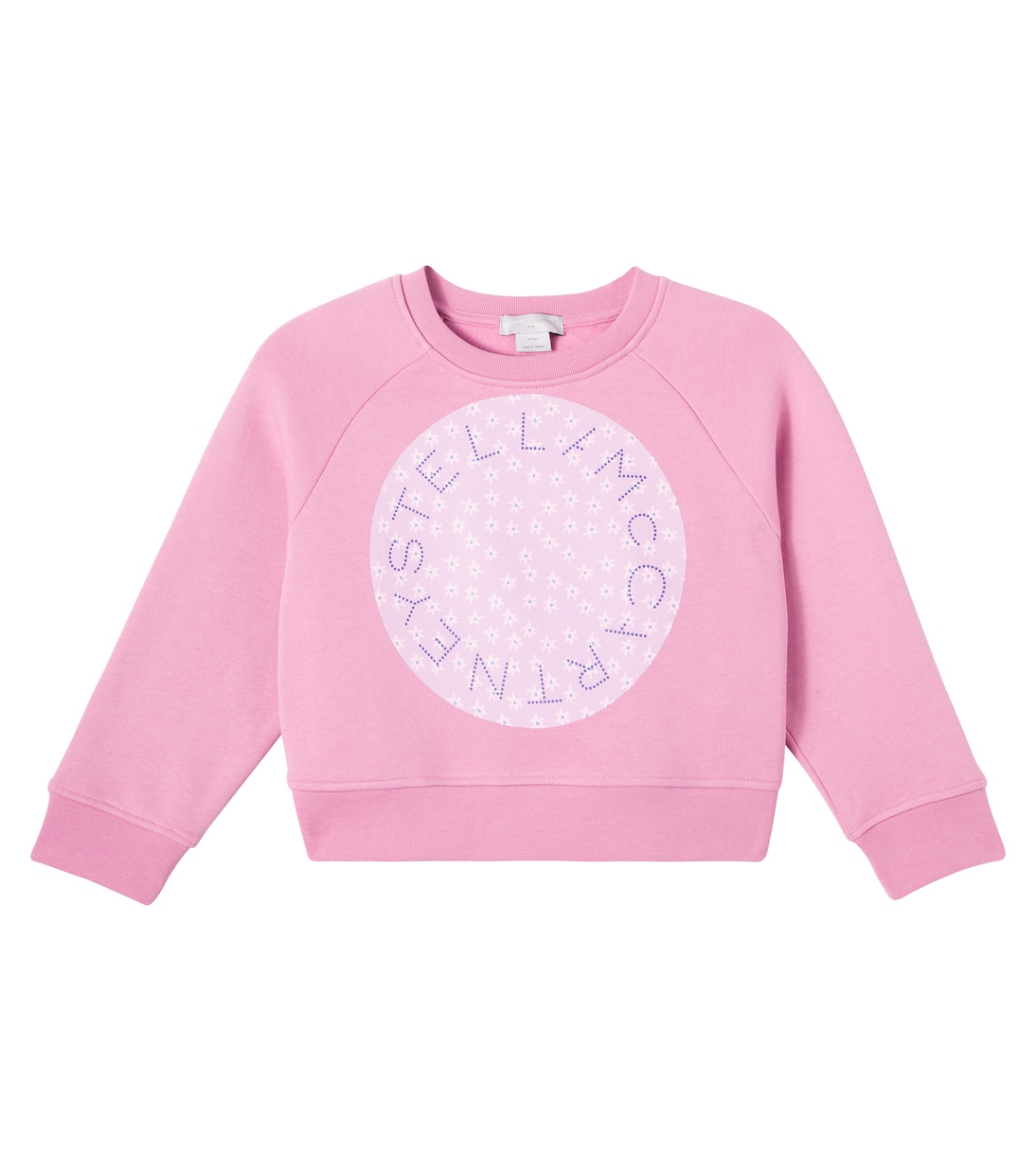 

Хлопковый джерси свитшот с логотипом Stella McCartney Kids, Vintage Pink