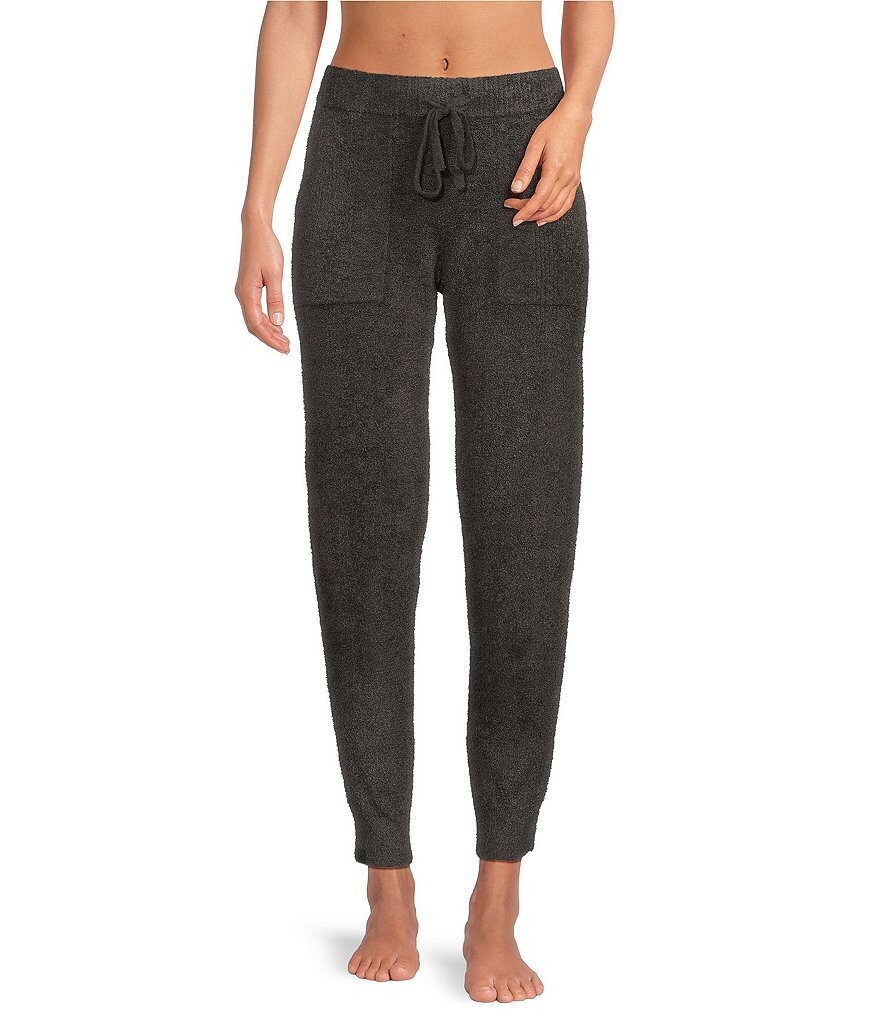 

Комбинированные джоггеры в рубчик Barefoot Dreams CozyChic Lite, серый