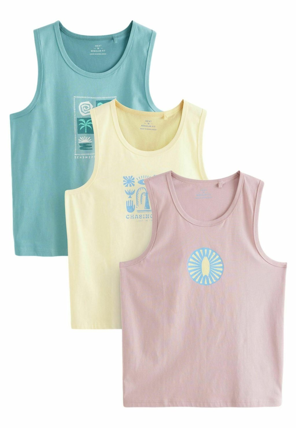 

Майка REGULAR FIT 3 PACK Next, синий