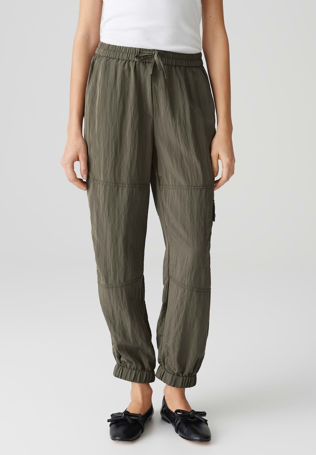 

Брюки карго MID RISE RELAXED FIT OPUS, оливковый