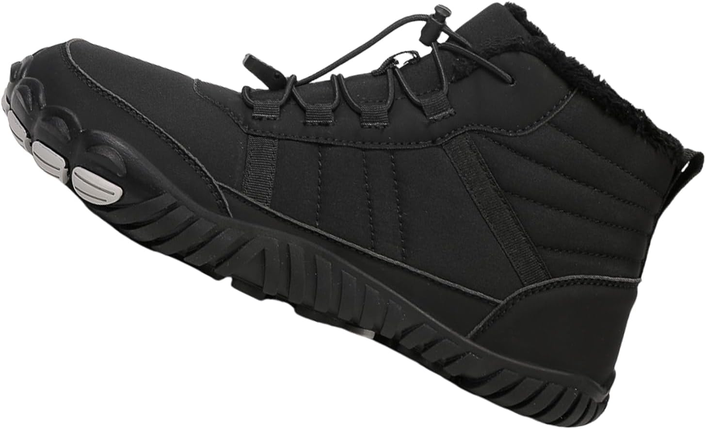 

Зимняя обувь Босоножки для женщин и мужчин, теплые снежные ботинки Минималистичные комфортные ботинки Профессиональные Нескользящие водонепроницаемые зимние Generic, черный