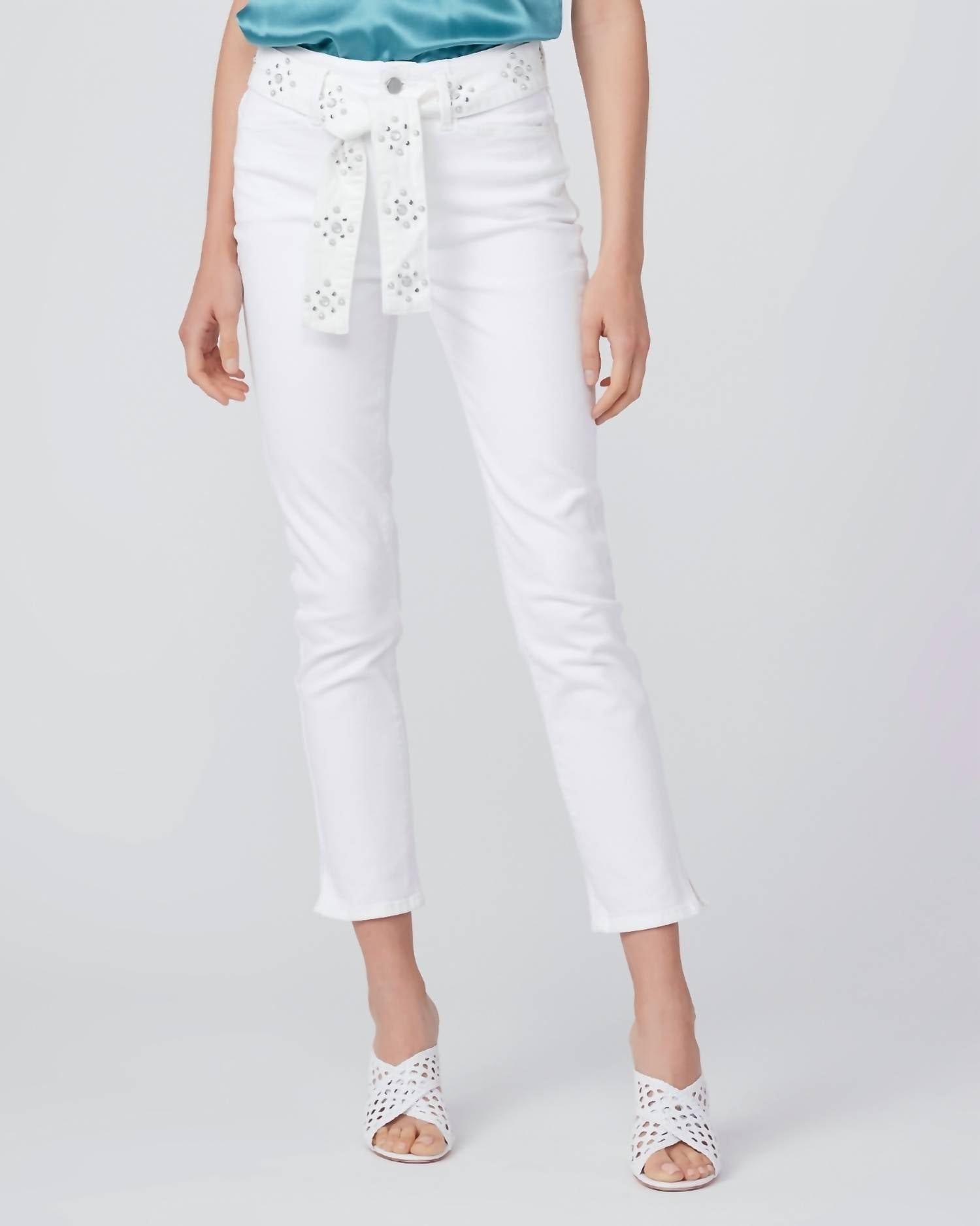 

Джинсы женские Paige, цвет soft pearl embellished